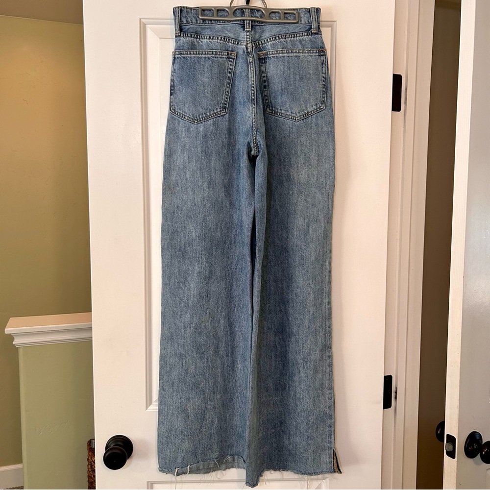 WeWoreWhat High Rise Wide Leg Jeans Light Wash size 25 - Picture 7 of 16